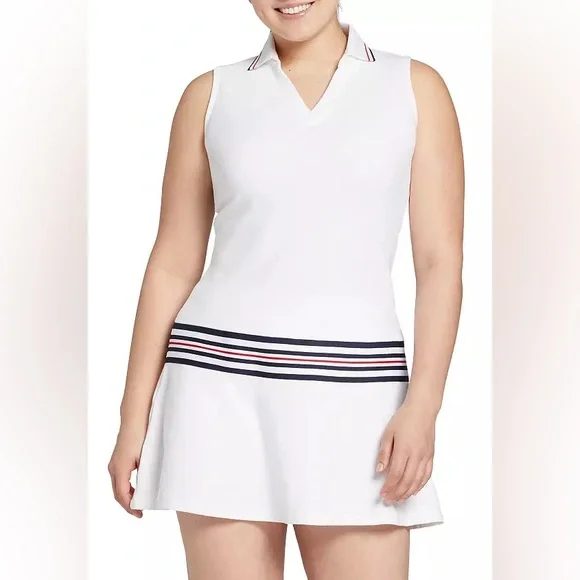 Walter Hagen Women's Taped Drop Waist Golf Dress - Picture 1 of 6